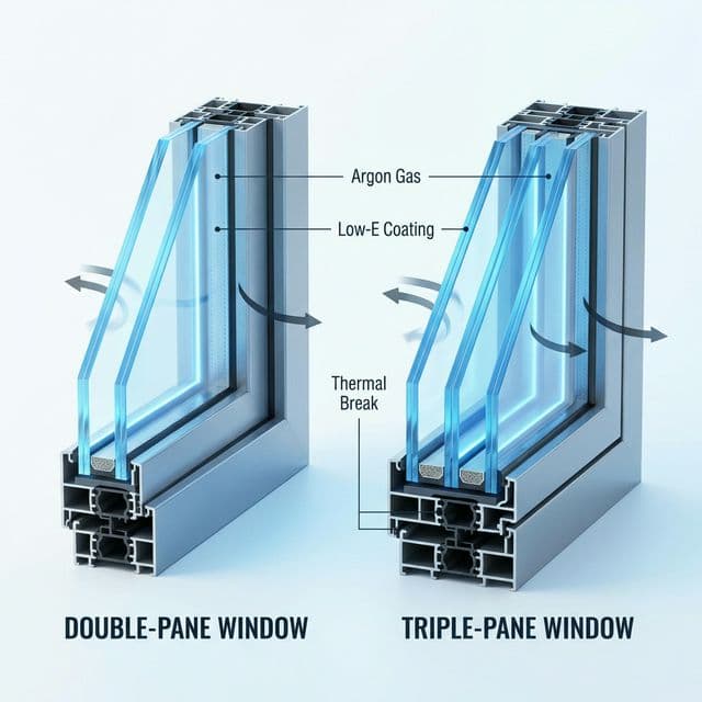 Double-Pane vs. Triple-Pane Windows: Complete Comparison